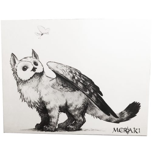 Fylax Canvas - Owl Griffen Art mounted wall hanging
